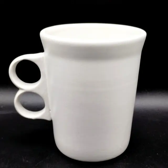 Bennington Potters #1340 Trigger Handle Coffee Mug Satin White David Gil Vermont