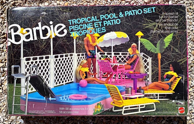 Barbie Tropical Pool & Patio Set Ref 3041 Made In Thailand Barbie Tropical Pool & Patio Set Ref 3041 Made In Thailand