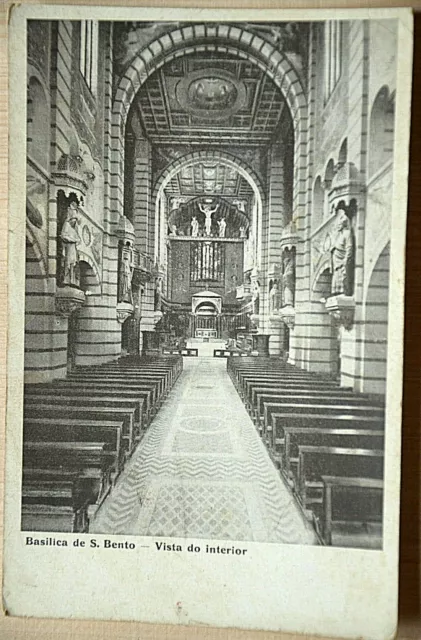 44450 AK Basilica de S. Bento Vista do interior Porto Alegre Brasilien postcard