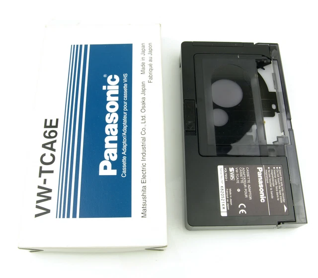 PANASONIC VWTCA7E CASSETTE Tape Adaptor SVHSC VHSC to VHS Made In