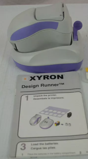 Xyron Design Runner Printer and instruction booklet