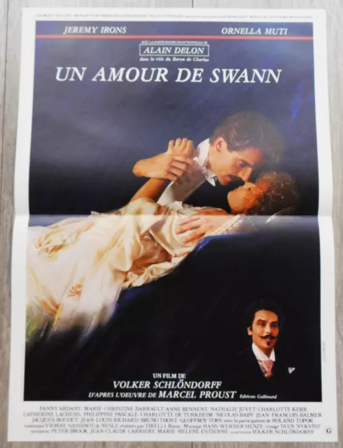 Un Amour de Swann Affiche ORIGINALE Poster 40x60cm 15"23 1984 Delon Irons Muti