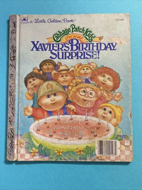 CABBAGE PATCH KIDS XAVIERS BIRTHDAY SURPRISE ~ Little Golden Book 1987 New York