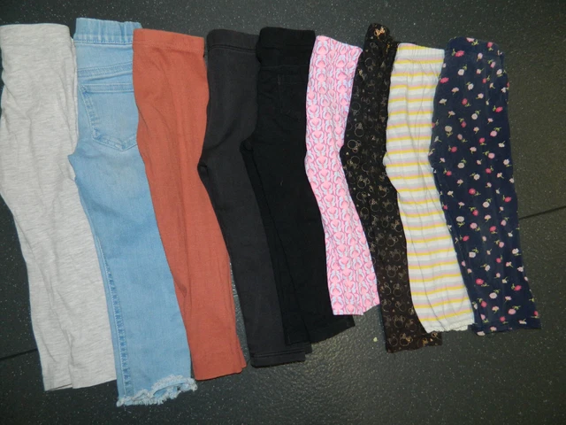 Pacchetto Leggings Abbigliamento Ragazza Età 2/3 Anni Slim Fit BUONI Usati