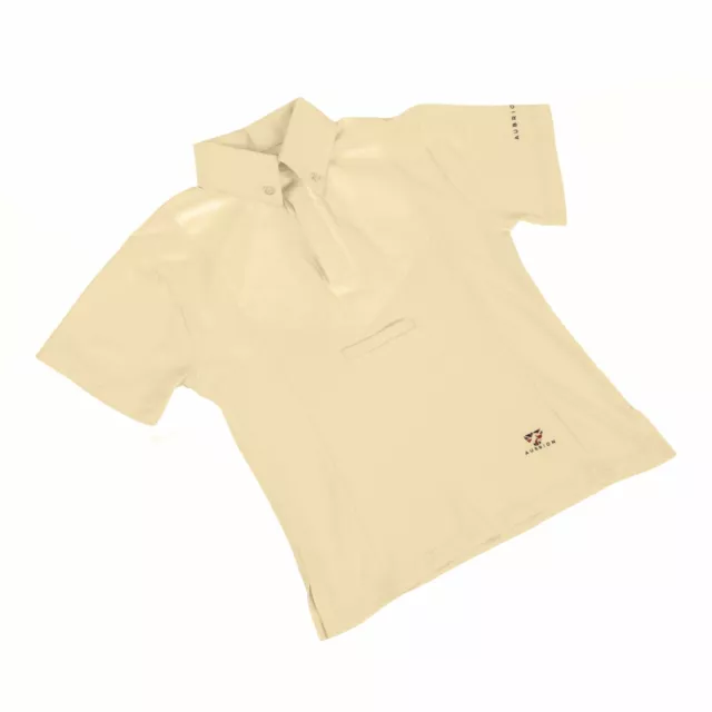 Shires Aubrion Childrens Short Sleeve Tie Shirt - Horse Riding Competition Shirt