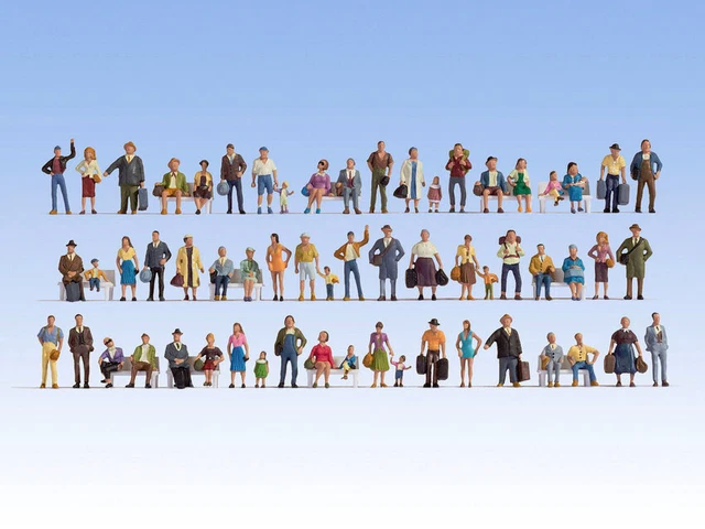 Noch 16070 Mega-Ensemble Voyageurs Et Pasanten Figure 60 Pièce Ho Neu