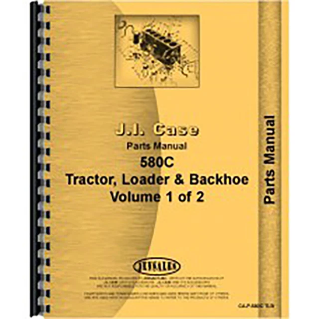 Parts Manual Fits Case 580C Tractor Loader Backhoe