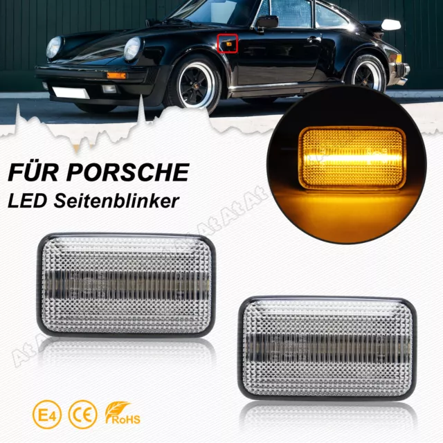 2x LED Seitenblinker Blinker Für Porsche 911 924 944 964 993 968 Audi 80 90 100