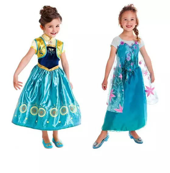 Frozen Elsa Costume Dress up Girls Frozen Elsa Anna Costume Party Birthday Dress