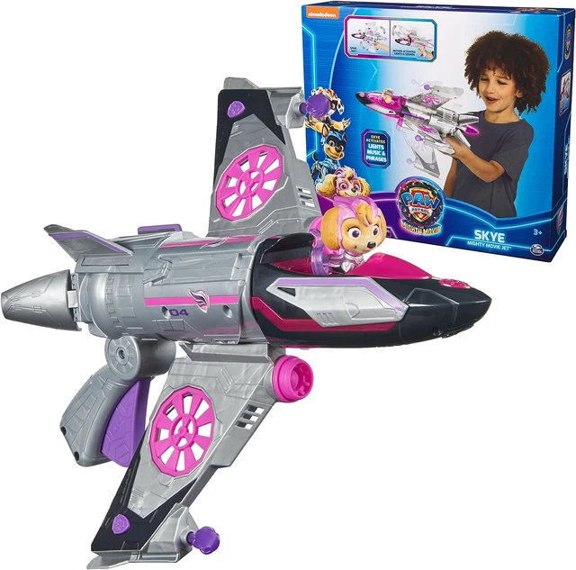 PAW PATROL THE Mighty Movie Skye Transforming Rescue Jet with Skye