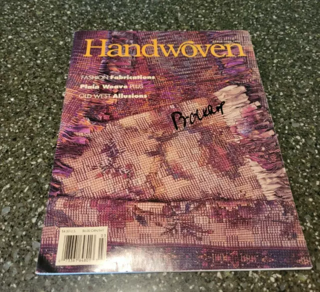 Handwoven Weaving Magazine March / April 1996