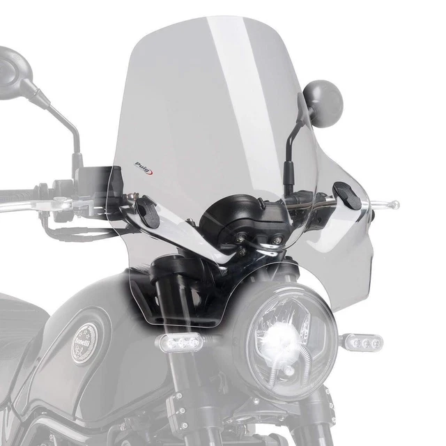 Pare-brise Haut Transparent Pour Zontes 350 Et 368 - Protection Vent, Aérodynamique