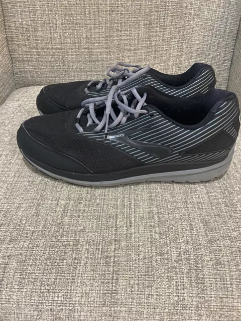 BROOKS MEN'S ADDICTION Walker Comfort Walking Shoes - 13 Wide Black EE ...