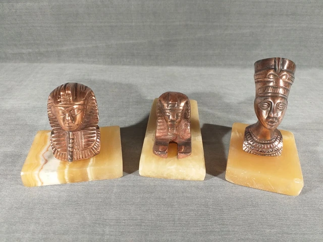 LOT De 5 Plaques Verre Pour Lanterne Magique - Égypte Antique - 8,2 Cm - France