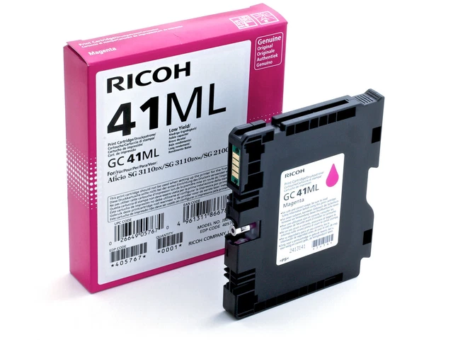 Ricoh Gc41ml Magenta Standard Capacity Gel Ink Cartridge 600 Pages - 405767