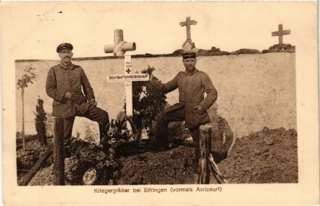 CPA AK ELFRINGEN - AVRICOURT - Kriegergraber bei ELFRINGEN (387721)