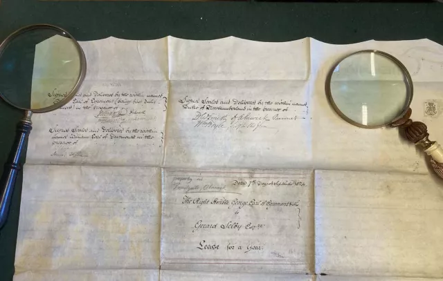 1824 RARE Document signed Earl of Egremont, Dartmouth & Duke of Northumberland 3