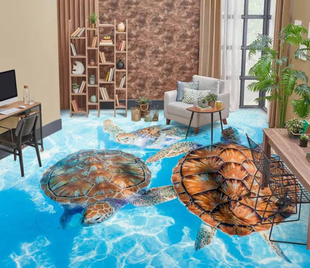 3D Sea Turtle SKE3589 Floor WallPaper Print Decal Epoxy Floor Deco Kay