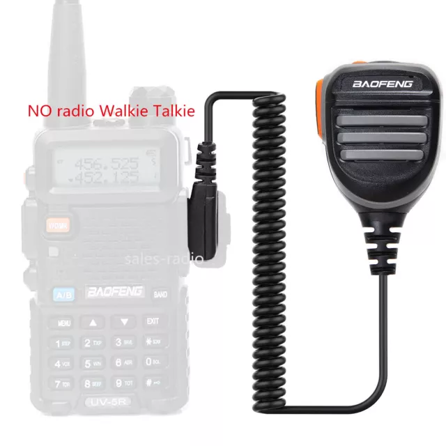 Waterproof 2Pin Speaker Microphone For Kenwood Baofeng UV-5R BF-888S UV-82 Radio