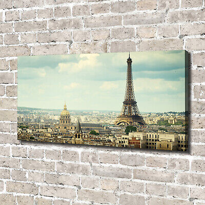 Tulup Dipinto Su Tela Pittura Su Un Muro 140x70cm - Torre Eiffel Parigi