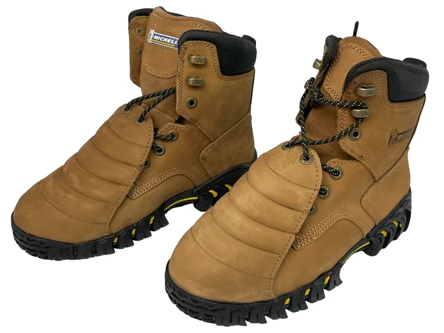 Michelin Men's Sledge Steel Toe Work Boots With Metatarsal Guard - Brown Size 13 Wide