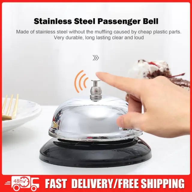 Hotel Bell 3.3 Inch Ring Bell Universal for Reception Areas Hospitals Warehouses