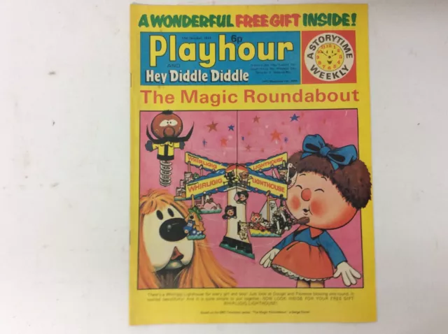 Playhour and Hey Diddle Diddle kids comic 12th October 1974 IPC magazines