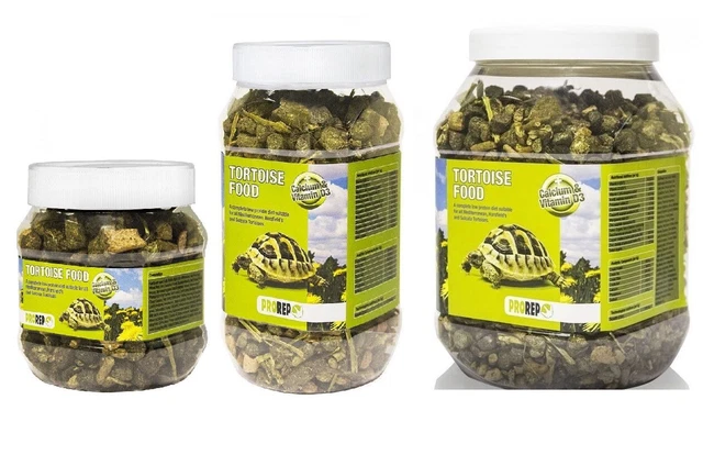 Pro Rep Tortoise Food Complete Low Protein Diet Calcium D3 Horsfield Sulcata