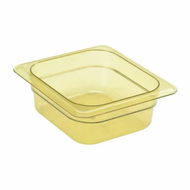 Cambro High Heat Polycarbonate 1 / 6 GN Pan - Microwave Safe - 1 L - 65 mm