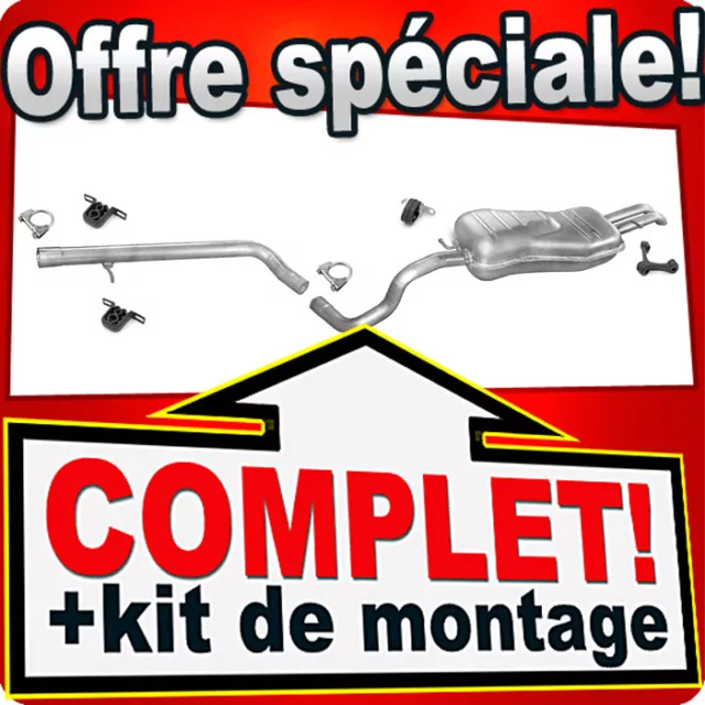 Ligne pot d'échappement pour VW BORA & VW GOLF 4 IV Variant 1.9 TDI Silencieux