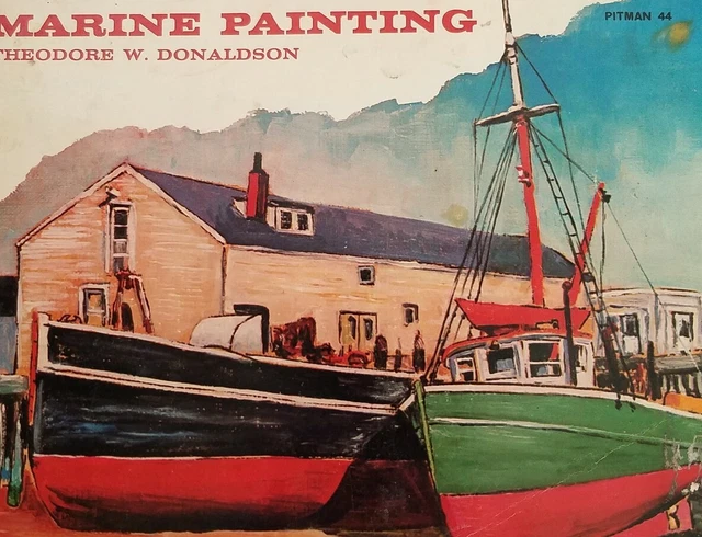 Libro de arte 44 pintura marina vintage de Theodore W. Donaldson Pittman 1963 C1
