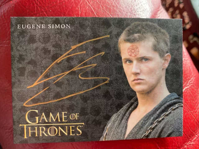 2017 Game of Thrones Auto Eugene Simon as Lancel Lannister Autograph