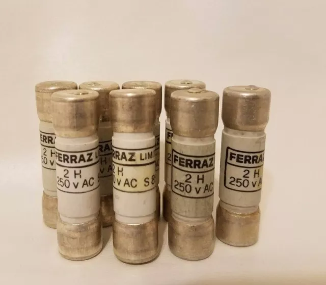 Lot De 8 Gould Ferraz Shawmut Limiteur 2H 250V AC Fusibles S 85691 S85691