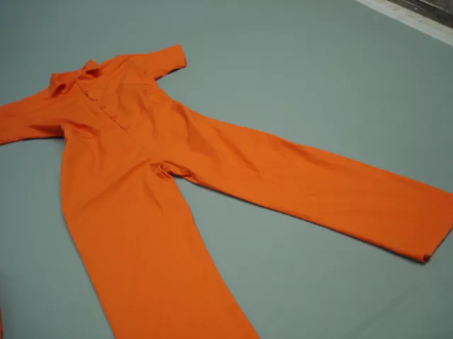 INMATE JAIL PRISONER Costume Convict Orange Prison Jumpsuit 3XL