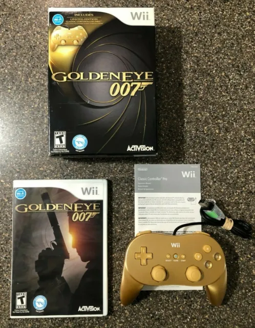 Golden Eye 007 (Nintendo Wii), w/ Limited Edition Classic Controller TESTED