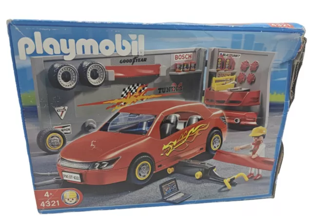 Playmobil 4321 Auto Tuning Werkstatt Racing  Spielwaren Unvollständig!!