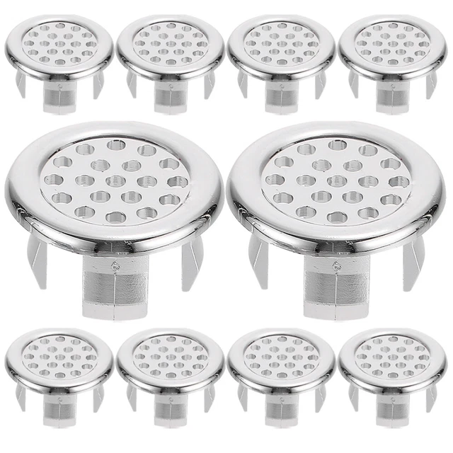 10pcs Sink Hole Cover Basin Overflow Rings Ceramic Basin Supplies Overflow Rings