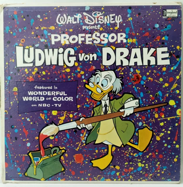 WALT DISNEY PRESENTS Professor Ludwig Von Drake LP Disneyland 1961 ...