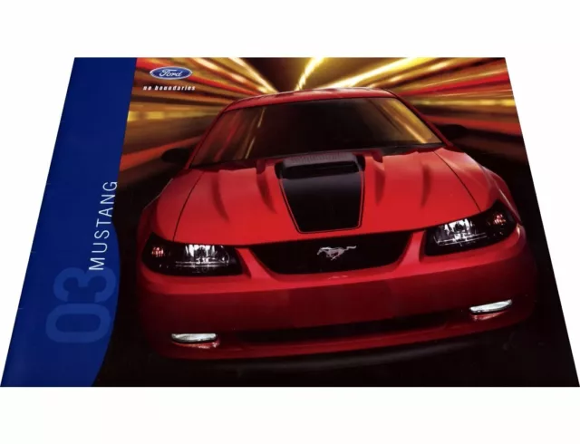 2003 Ford Mustang and GT 20-page Car Sales Brochure Catalog - Mach I Convertible