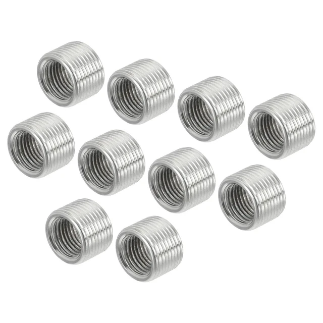 Rosca Reducción Tuercas Inserto M14 Macho a M10 Hembra Adaptadores 10mm, 10pzs