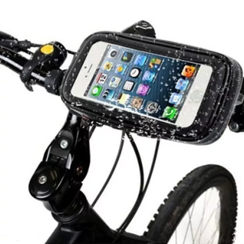 FUNDA SOPORTE UNIVERSAL BICI BICICLETA IMPERMEABLE PARA MOVIL DE Hasta 5"