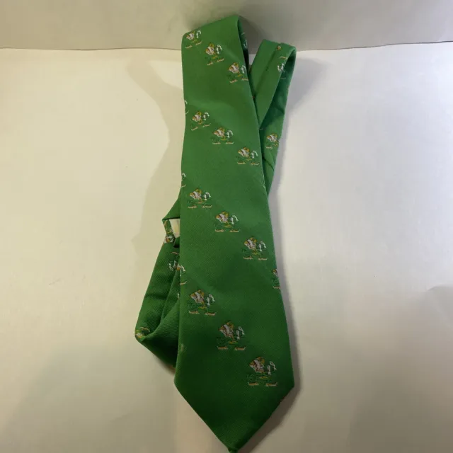 Vintage Notre Dame Tie By Prince Consort Golden Clasp Bookstore Exclusive Green
