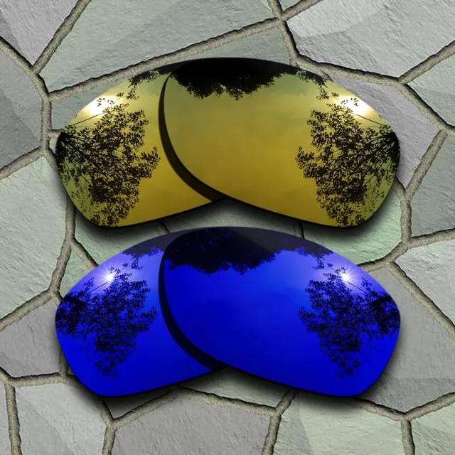 Yellow Golden&Violet Blue Polarized Lenses Replacement For-Oakley Pit Bull