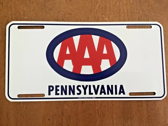 AAA Pennsylvania License Plate Booster vintage  American Automobile Association