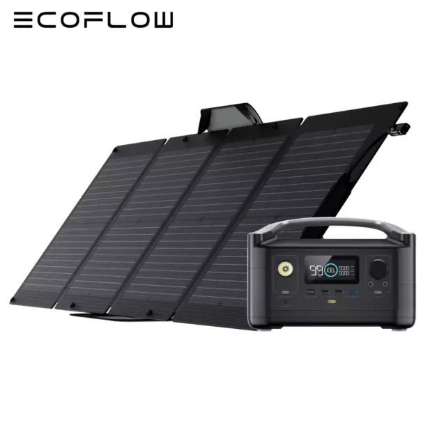 ECOFLOW River 288Wh Portable Power Station 600W Solar Generator with Solar Panel