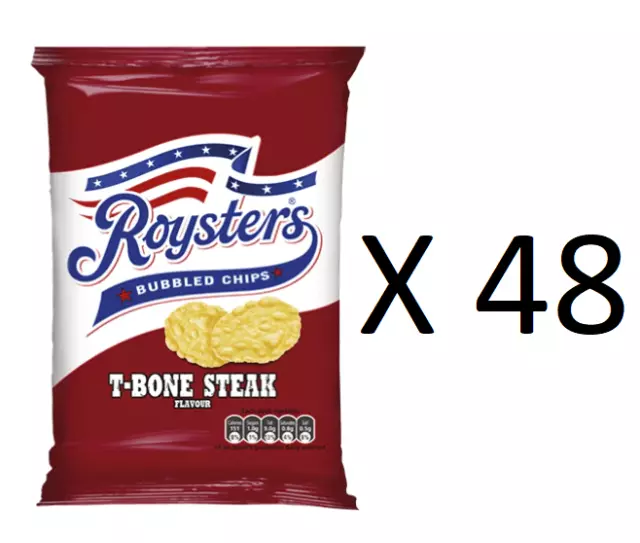 Roysters T-Steg Steak Geschmack Blase Chips 21g 48 Packungen