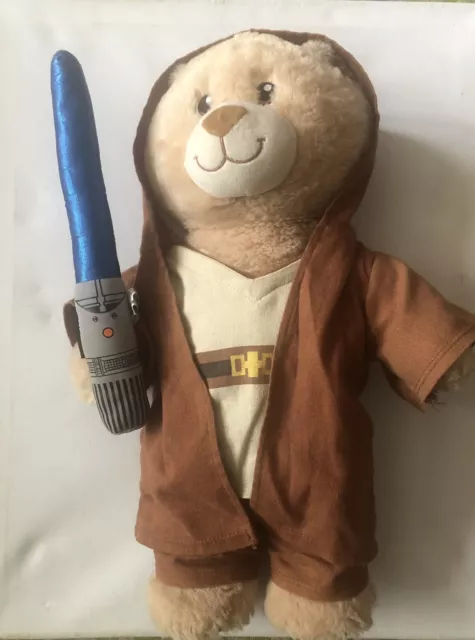 Build a Bear Rebels Jedi Star Wars clone wars plush Obi Wan Kenobi & Light Sabre