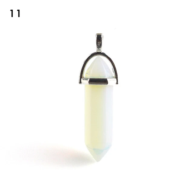 Pendant Healing Cut Quartz Necklace Point Chakra Gemstone Reiki Natural Crystal