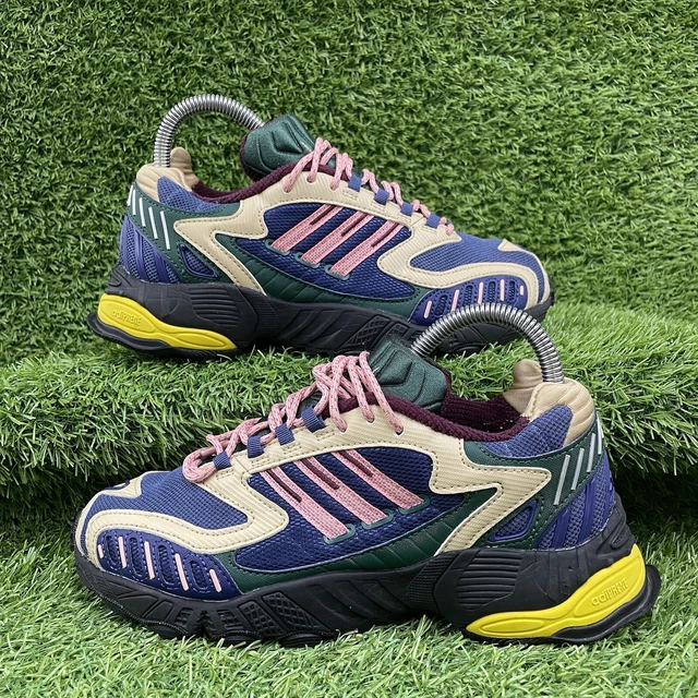 Scarpe da ginnastica Adidas Originals Torsion TRDC rosa navy marrone marrone giallo nero taglia UK 4,5