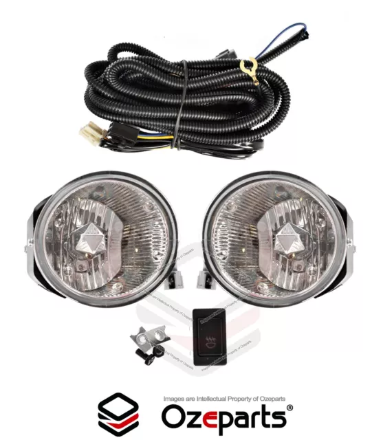 Full Set Fog Light Spot Driving Lamp KIT For Nissan Navara D22 Ute 2001~2015